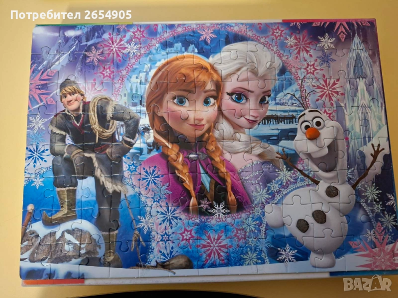 Пъзели на Леденото кралство и Мечо Пух, снимка 1