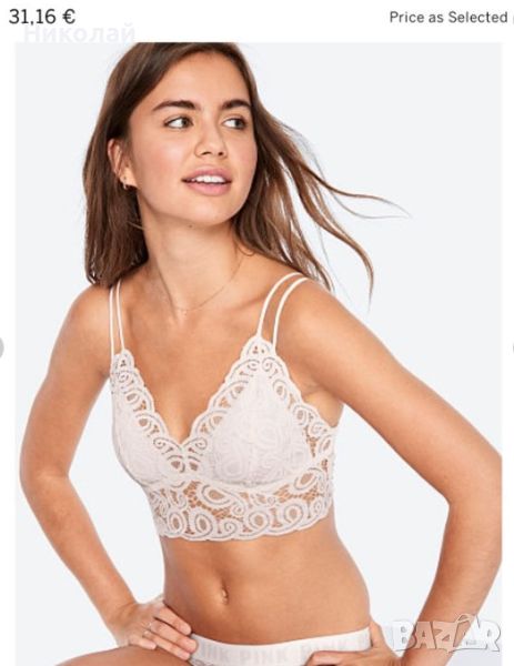 Victorias Secret Longline Lace топ, снимка 1