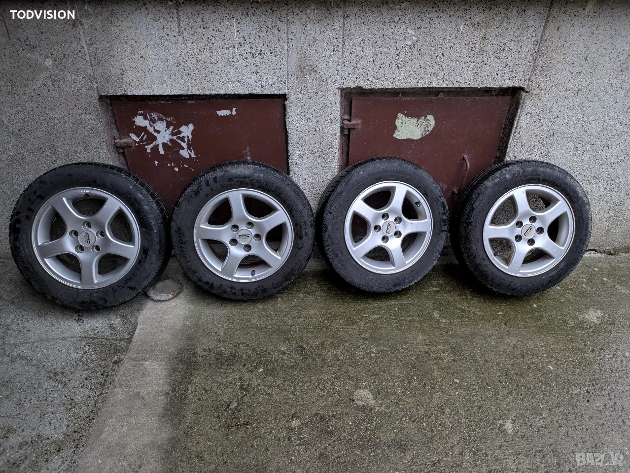 продавам джанти за фолцваген 5/112 14ц..Гумите са бонус, снимка 1
