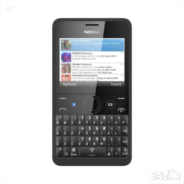 NOKIA Asha 210 - Dual SIM - Black, снимка 1