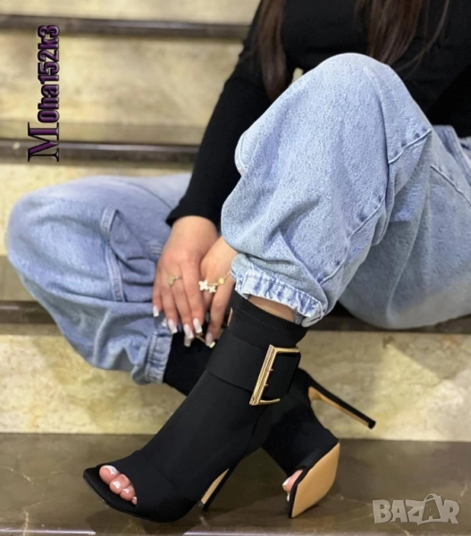 дамски боти на ток , снимка 1