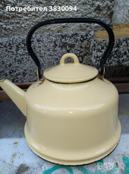 Стар емайлиран чайник, снимка 1