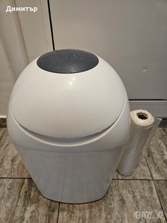 Кош за памперси Tommee Tippee Sangenic + найлон, снимка 1