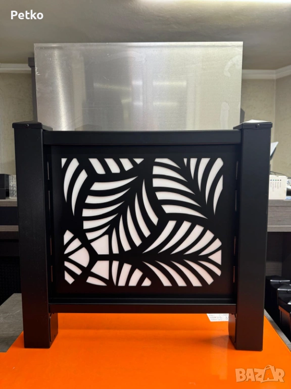 Лазерно изрязано пано за ограда + метален кол, снимка 1