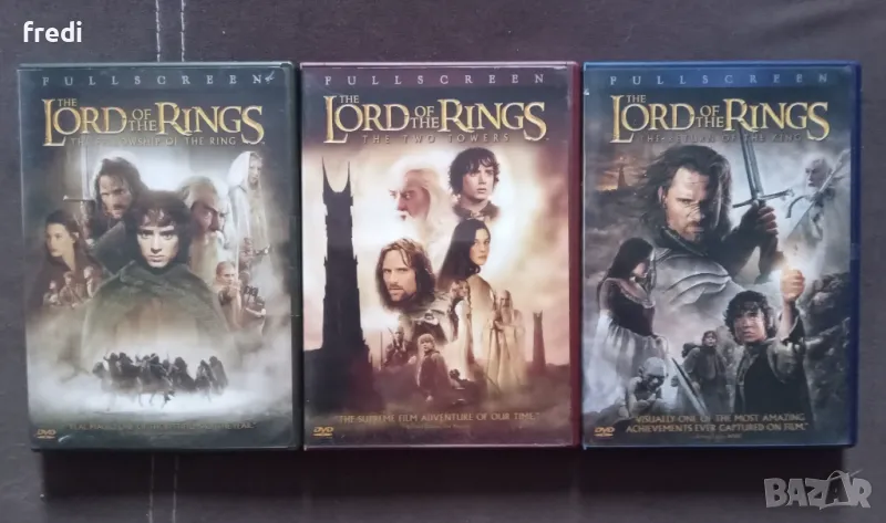  Властелинът на пръстените (The Lord of the Rings) DVD трилогия без Бг суб, снимка 1