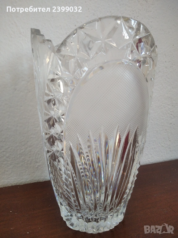 Продавам кристална ваза, снимка 1