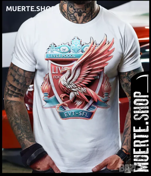Тениска с щампа LIVERPOOL 3D LOGO, снимка 1