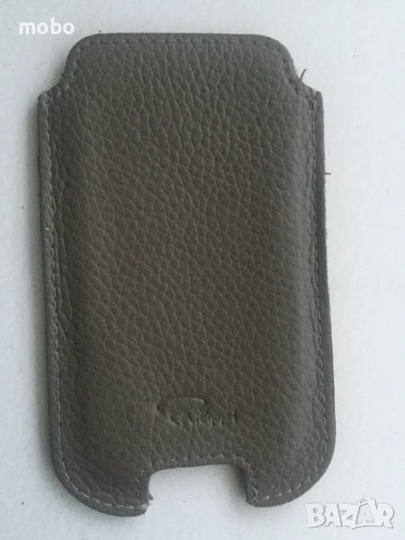 Калъф за телефони Нокиа и др.,марка Shilippi ,сиво-зелен, естествена кожа  , снимка 1