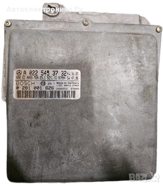 компютър MERCEDES W210 E250 2.5 TD, A0225453732, 0225453732, A 022 545 37 32 ,BOSCH ,0281001626, снимка 1