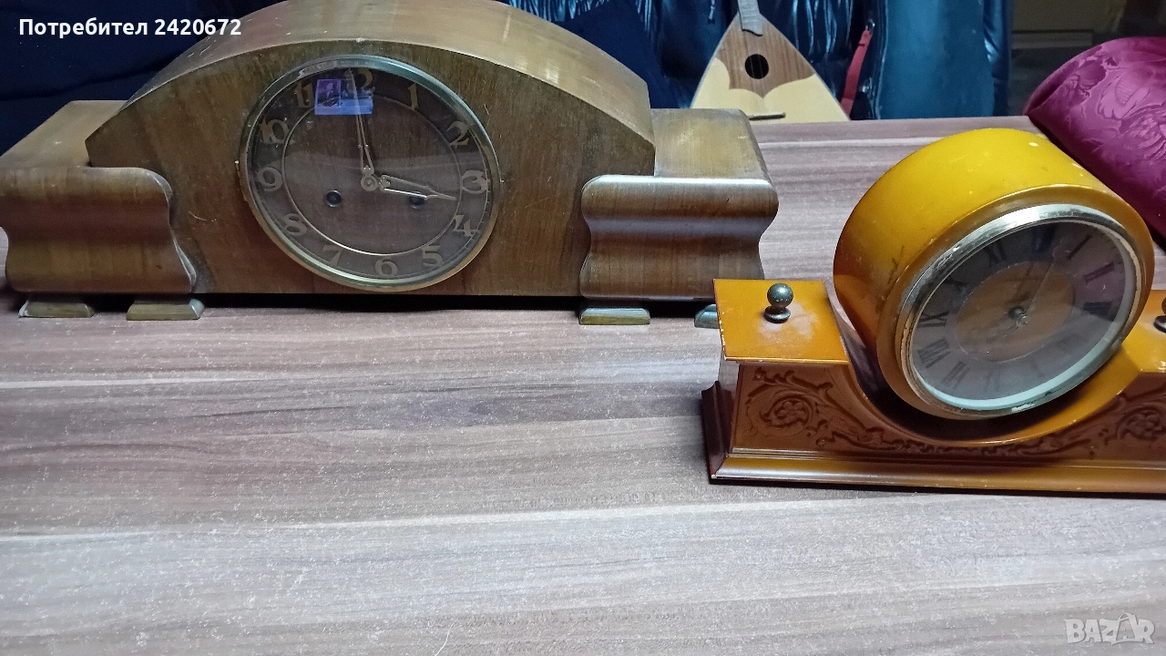 два антикварни часовници, снимка 1