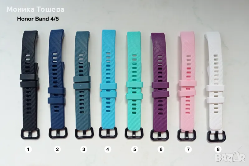 Силиконови каишки за Honor Band 4 и 5, снимка 1