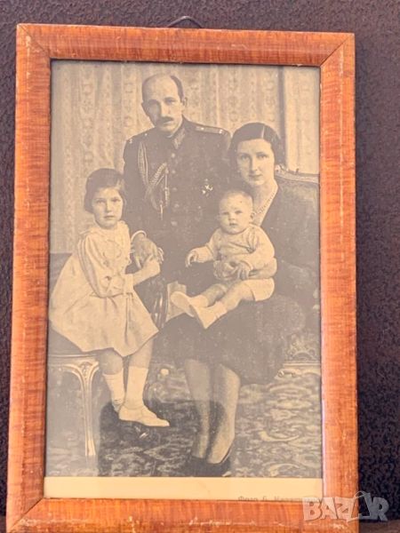 Цар Борис III,царица Йоанна, Мария Луиза и Симеон-1938г, снимка 1