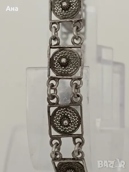 Сребърна маркирана стара гривна , снимка 1