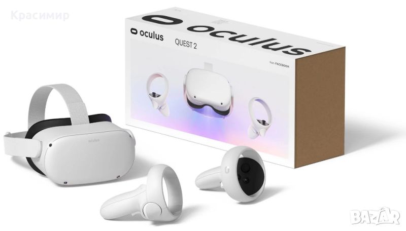 VR очила Oculus - Quest 2, 128GB, бели, снимка 1