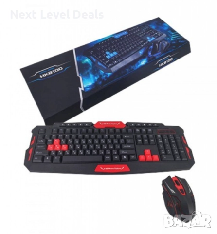 Безжична клавиатура + мишка с БЪЛГАРСКИ букви! 