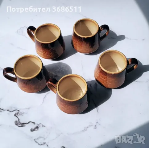 Керамични винтидж чашки , снимка 3 - Чаши - 47017207