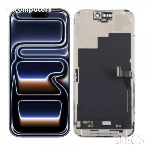 RJ OLED Съвместим LCD Дисплей за iPhone 17 Pro 6.3 (2025) + Тъч скрийн / Черен / Баркод : 484322