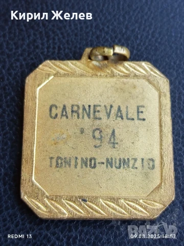 Рядък медал от музикалния фестивал в Торино Италия за КОЛЕКЦИОНЕРИ 23379, снимка 4 - Антикварни и старинни предмети - 51310733