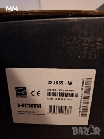 Монитор 32 инча, 32UD89-W LG 4K UHD за ремонт , снимка 8 - Монитори - 51910683