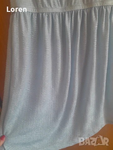 Светло синя рокличка с отблясък, снимка 4 - Рокли - 50954514