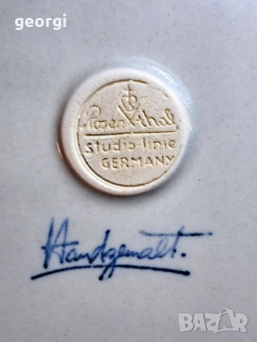 немски керамични чинии Rosenthal Siena blue 33/4, снимка 5 - Чинии - 53430233