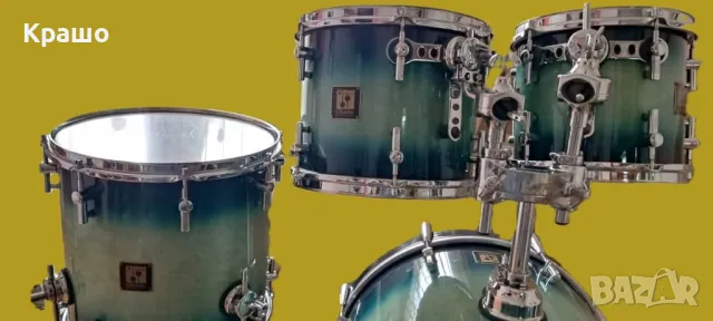 Комплект барабани Сонор (Sonor Delite), снимка 2 - Ударни инструменти - 50176614