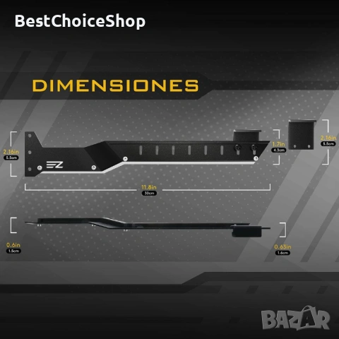 Универсална стойка за видеокарта EZDIY-FAB 309 Graphics Card Holder (ARGB), снимка 12 - Други - 53396679