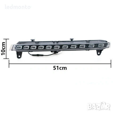 LED DRL дневни светлини с динамичен мигач за Audi Q7 2006-2009, снимка 2 - Части - 53864840