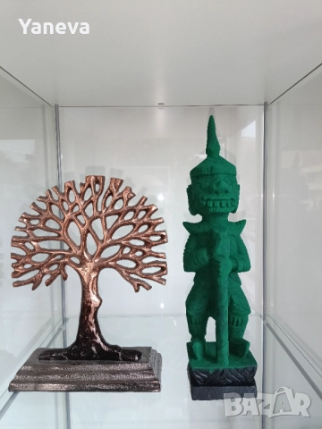 Дърворезба от Тайланд на дух, пазител на природата  , снимка 8 - Статуетки - 52309926