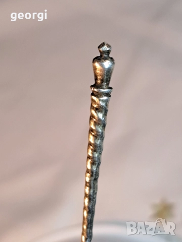 гравирана сребърна лъжичка Царска Русия , снимка 7 - Антикварни и старинни предмети - 52531376