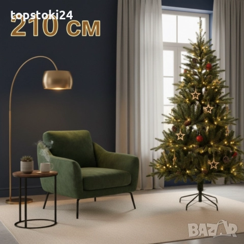 Красива коледна елха с естествено излъчване – празниците започват тук!, снимка 7 - Други стоки за дома - 52352121