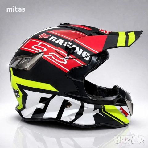 Кросова каска FOX, Full Face, DOT Сертификат, Размер: L, снимка 6 - Аксесоари за велосипеди - 47280976