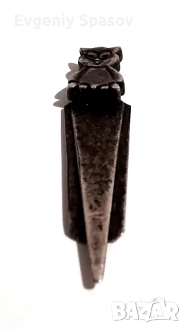 Бухалче Посребрено Патинирано, Разделител за страници на книга., снимка 3 - Антикварни и старинни предмети - 51951174