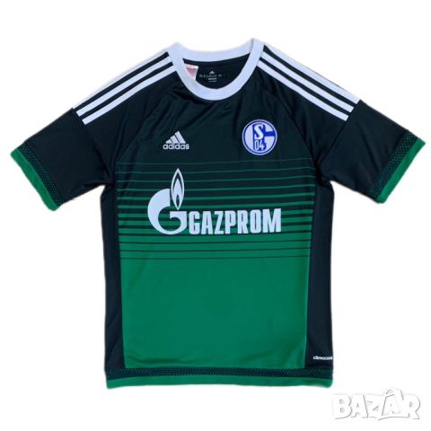 Оригинална тениска Adidas x Schalke 04🇩🇪 | XS размер мъжко, снимка 1 - Тениски - 46293429
