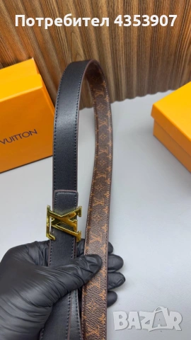 LOUIS VUITTON дамски колан  ЕСТЕСТВЕНА КОЖА, снимка 5 - Колани - 53520372