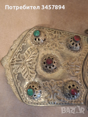 Големи Възрожденски пафти с камъни, снимка 4 - Антикварни и старинни предмети - 54146828