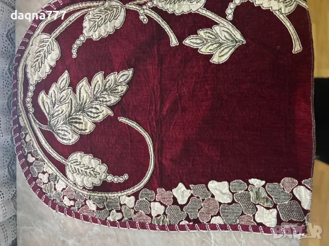 Бродирано покривало за фотьойл/ стол, снимка 7 - Столове - 50038379