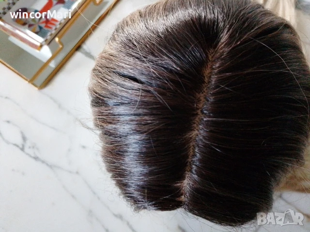 Нова лейс фронт перука,олекотен модел, снимка 6 - Аксесоари за коса - 50991276