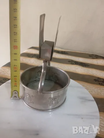 Посребрена кибритник с купа за клечки арт деко , снимка 4 - Антикварни и старинни предмети - 50233782