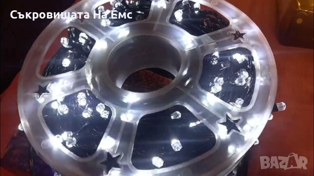 5️⃣0️⃣ МЕТРА Коледни LED Лампи Бяла Светлина 8режима на светене, снимка 2 - Лед осветление - 52311326