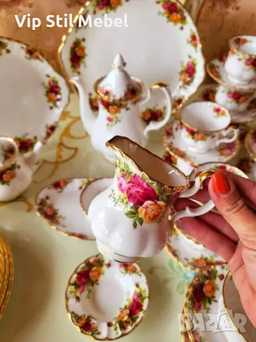 Английски чашки Royal Albert Old County Rose , снимка 8 - Антикварни и старинни предмети - 46897275