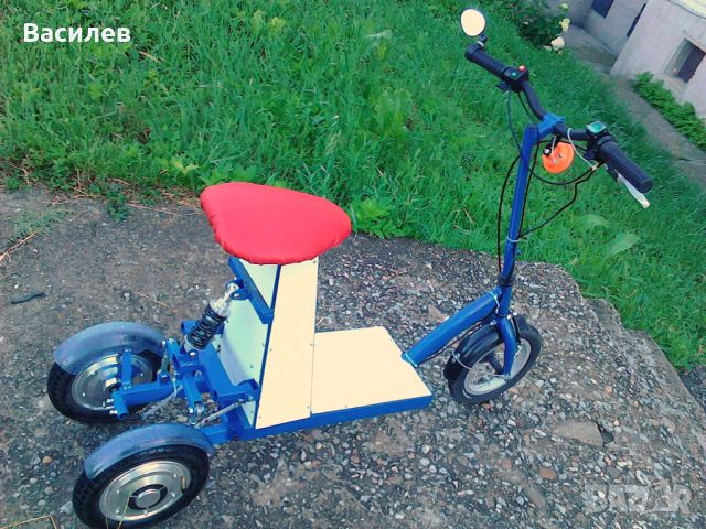 Електрическа триколка, Накланяща (Tilting Trike), 600W, Li-Ion 36V, снимка 1 - Скейтборд, ховърборд, уейвборд - 46082872