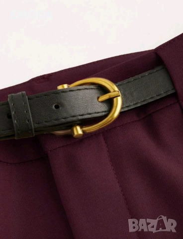 Бордо Панталон + подарък колан!🎀