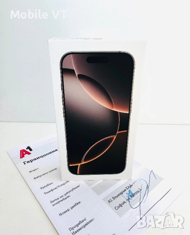 НОВ! iPhone 16 Pro 128GB Desert Titanium ГАРАНЦИЯ 24 Месеца!, снимка 1