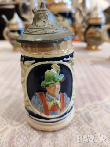 Керамични халби за бира с капак, снимка 3 - Колекции - 52714330