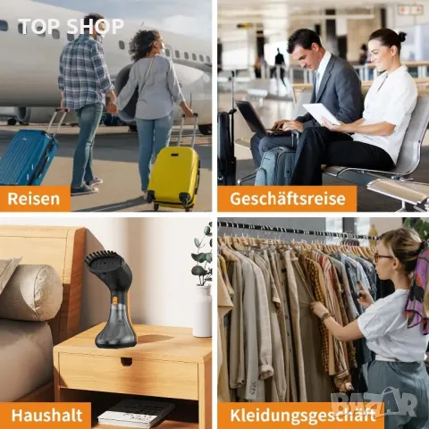 MAK MS205 Вертикална парна ютия/1000W лек и удобен уред за гладене на дрехи/5 функции, снимка 6 - Ютии - 49308511