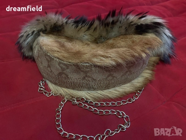 Чанта от 3 вида естествен косъм и кожа, снимка 3 - Чанти - 51937181