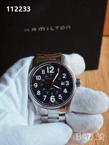 БАРТЕР Hamilton Khaki Field Officer Auto 44 mm, снимка 7 - Мъжки - 52882465