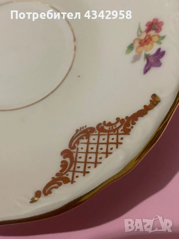 MKS Porcelain.Малка чинийка ., снимка 2 - Антикварни и старинни предмети - 52435754