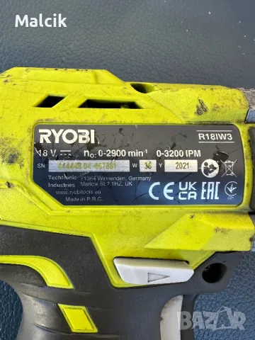 3 скоростен ударен гайковерт Ryobi R18IW3 400Nm, снимка 4 - Други инструменти - 48031427